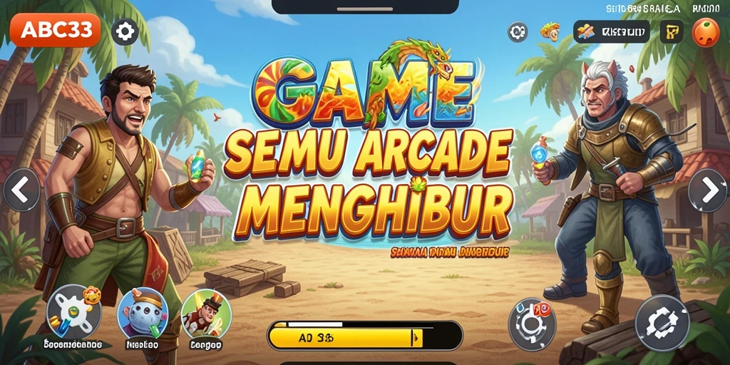 Tampilan gameplay seru dan penuh aksi dalam ABC33.