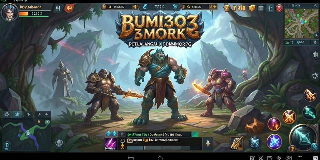 Tangkapan layar gameplay BUMI303 menunjukkan aksi pertarungan yang mendebarkan.