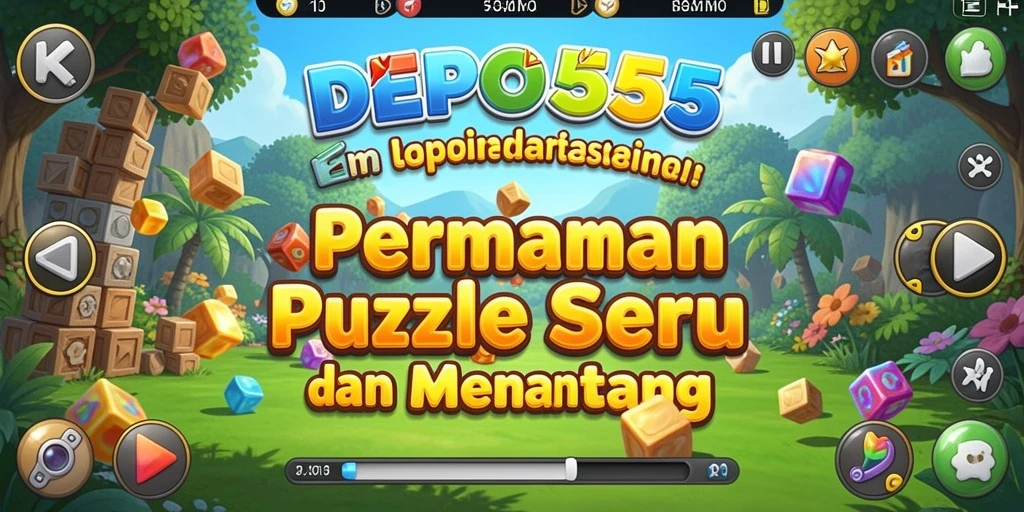 Tampilan Gameplay DEPO555 dengan tantangan Puzzle yang menarik.