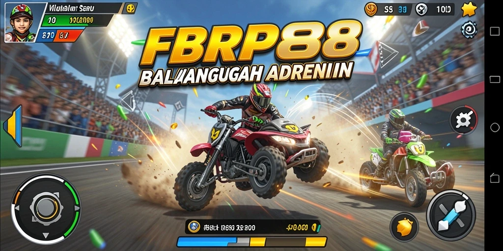 Screenshot utama FBRP88 menampilkan aksi balapan yang mendebarkan dan grafis menawan.