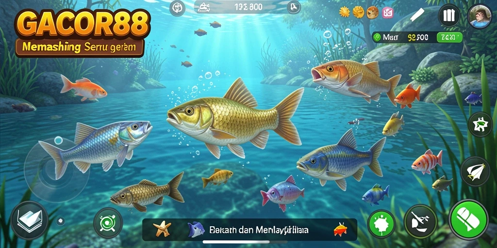 Screenshot GACOR88 menampilkan aksi memancing yang mendebarkan.