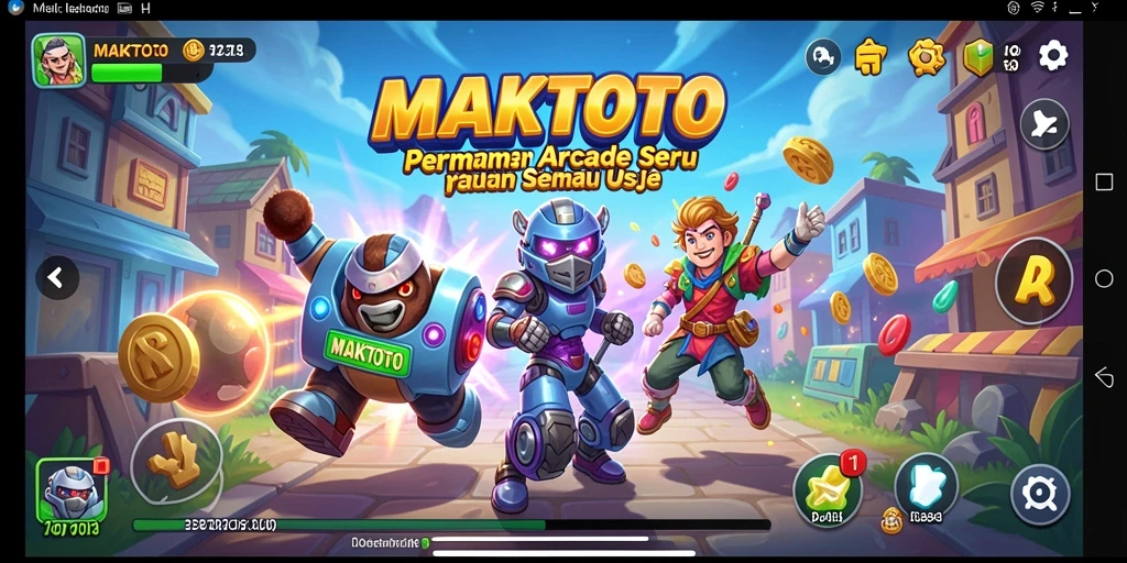 Tampilan gameplay seru MAKTOTO dengan grafis yang menarik.