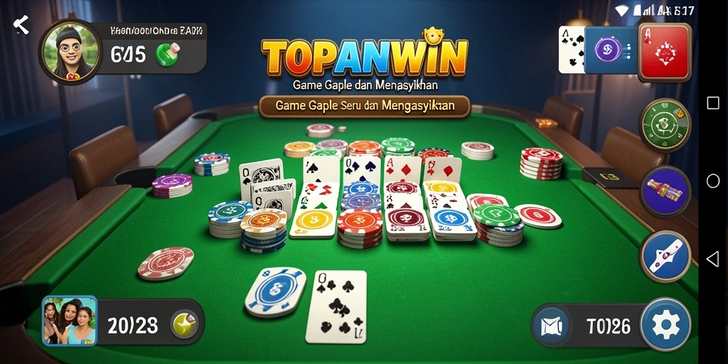 Tampilan menarik dan gameplay seru di TOPANWIN.